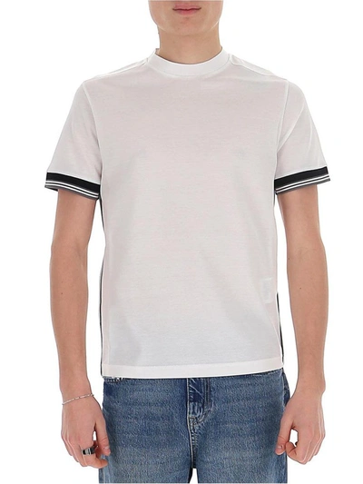 Shop Prada Men's White Cotton T-shirt