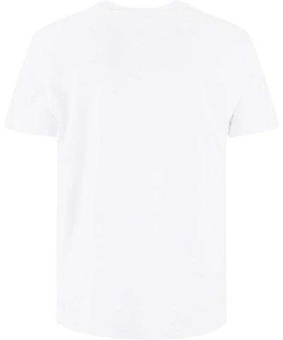 Shop Alexander Mcqueen Men's White Cotton T-shirt