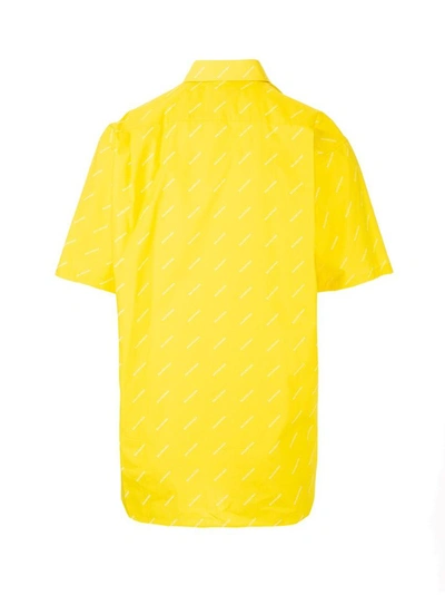 Shop Balenciaga Men's Yellow Other Materials Shirt