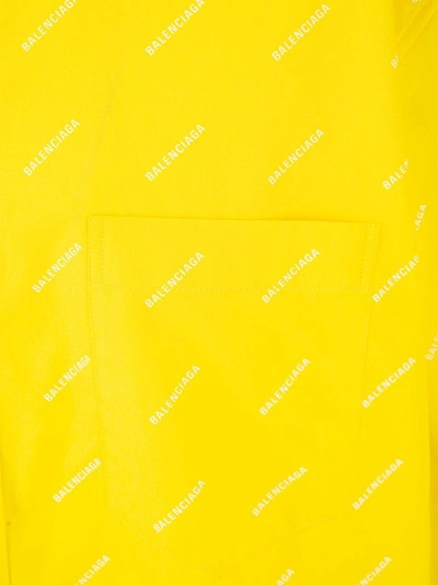 Shop Balenciaga Men's Yellow Other Materials Shirt