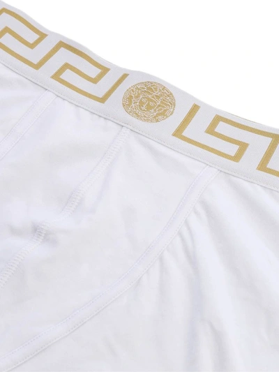 Shop Versace Men's White Cotton Boxer