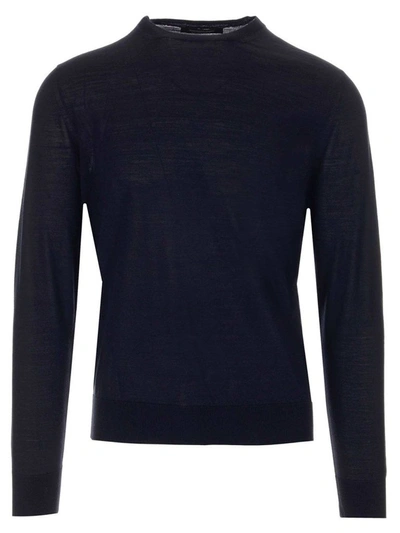 Shop Ermenegildo Zegna Men's Black Other Materials Sweater
