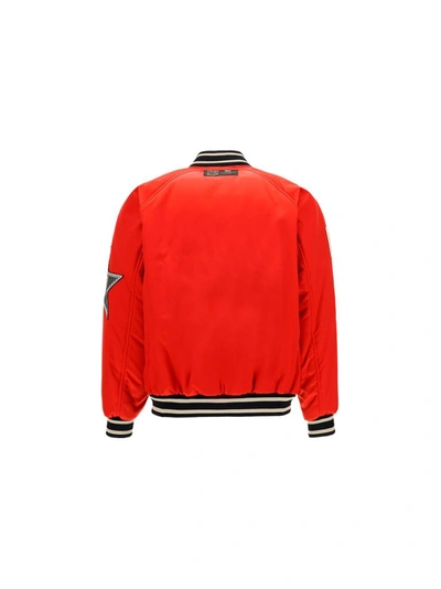Shop Fendi Men's Red Polyamide Outerwear Jacket