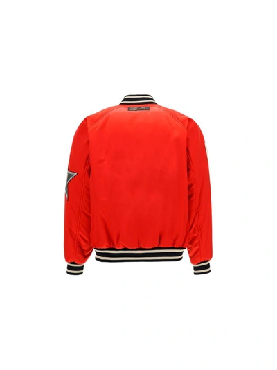 Fendi Multi-patch Bomber Jacket In Red