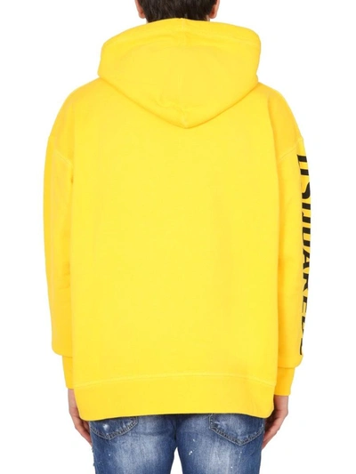 Shop Dsquared2 Men's Yellow Other Materials Sweatshirt