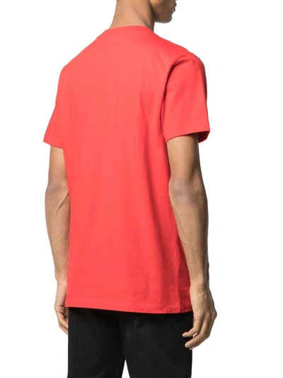 Shop Off-white Men's Red Cotton T-shirt