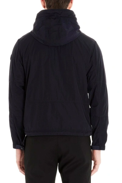 Shop Moncler Men's Blue Polyamide Outerwear Jacket