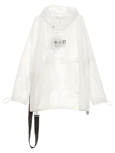 Shop Off-white Men's White Polyurethane Outerwear Jacket