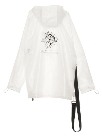 Shop Off-white Men's White Polyurethane Outerwear Jacket