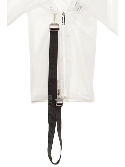 Shop Off-white Men's White Polyurethane Outerwear Jacket