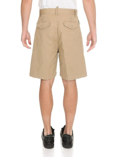 Shop Dsquared2 Men's Beige Cotton Shorts