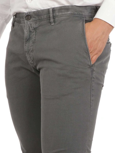 Shop Incotex Men's Grey Cotton Jeans