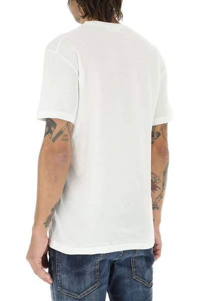 Shop Dsquared2 Men's White Cotton T-shirt