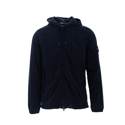 Shop Stone Island Men's Black Polyamide Outerwear Jacket