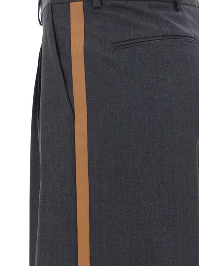 Shop Valentino Men's Grey Wool Shorts