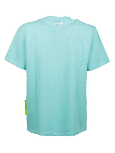 Shop Barrow Men's Light Blue Other Materials T-shirt