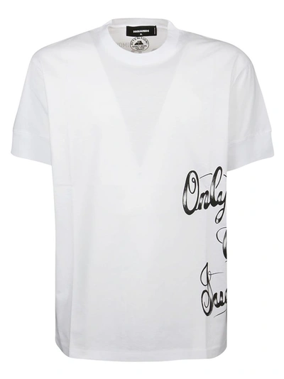 Shop Dsquared2 Men's White Other Materials T-shirt