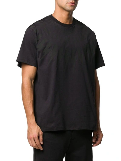 Shop Neil Barrett Men's Black Cotton T-shirt