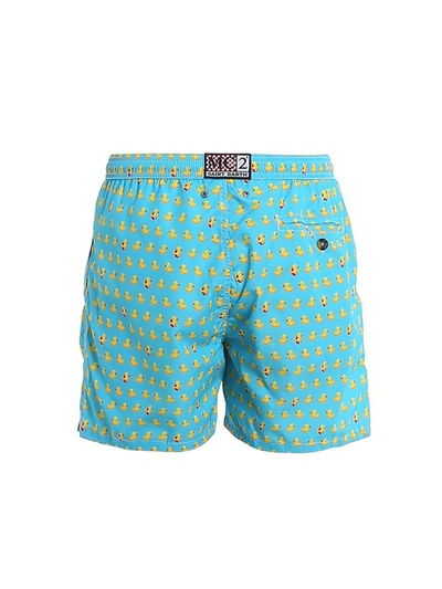 Shop Mc2 Saint Barth Men's Light Blue Polyester Trunks