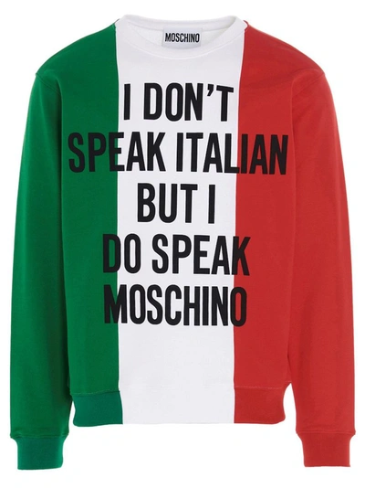 Shop Moschino Men's Multicolor Other Materials Sweatshirt