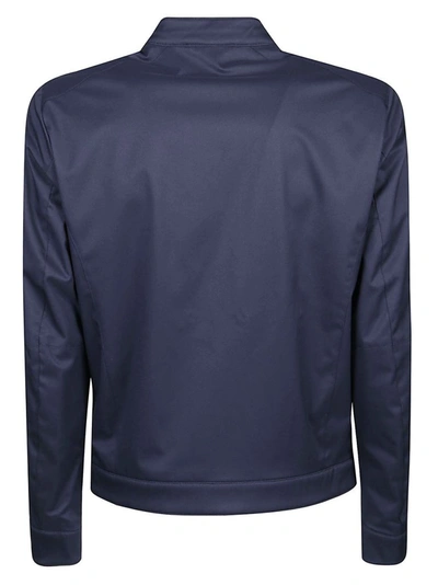Shop Michael Kors Men's Blue Polyester Outerwear Jacket