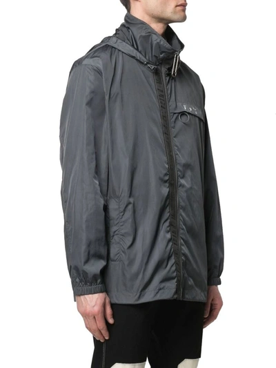 Shop Off-white Men's Grey Polyamide Outerwear Jacket