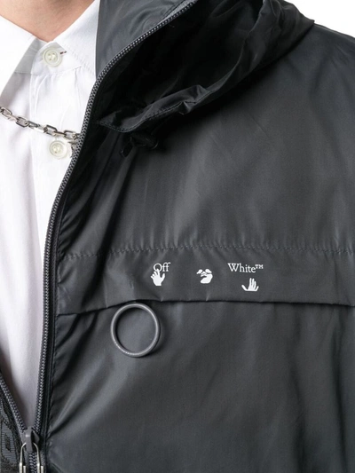Shop Off-white Men's Grey Polyamide Outerwear Jacket