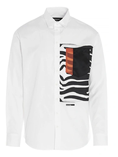 Shop Dsquared2 Men's White Other Materials Shirt