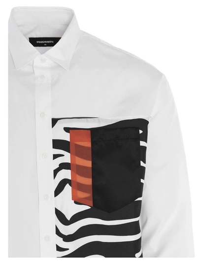 Shop Dsquared2 Men's White Other Materials Shirt