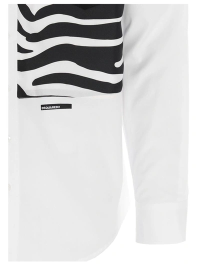Shop Dsquared2 Men's White Other Materials Shirt