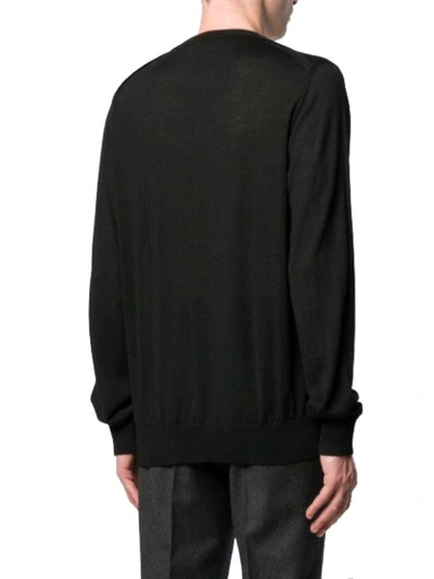 Shop Lanvin Men's Black Cashmere Sweater