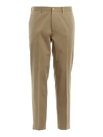 Shop Incotex Men's Beige Cotton Pants