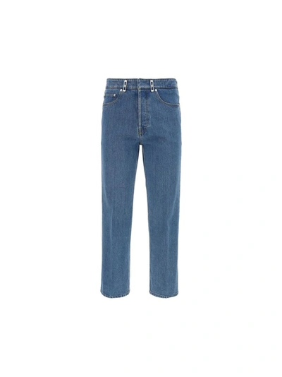Shop Lanvin Men's Light Blue Other Materials Jeans