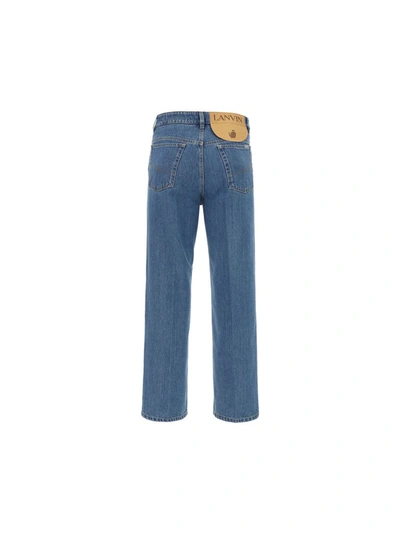 Shop Lanvin Men's Light Blue Other Materials Jeans