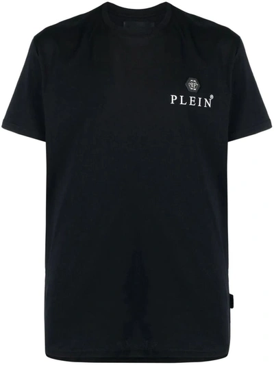 Shop Philipp Plein Men's Black Cotton T-shirt