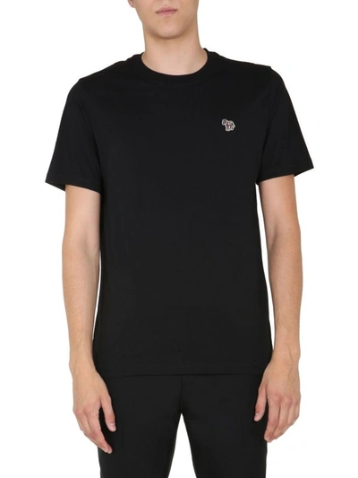 Shop Ps By Paul Smith Men's Black Cotton T-shirt