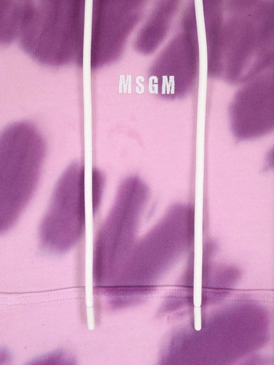 Shop Msgm Men's Purple Other Materials Sweatshirt