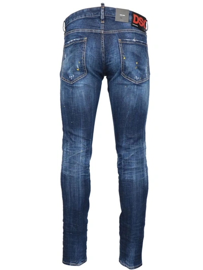 Shop Dsquared2 Men's Blue Cotton Jeans