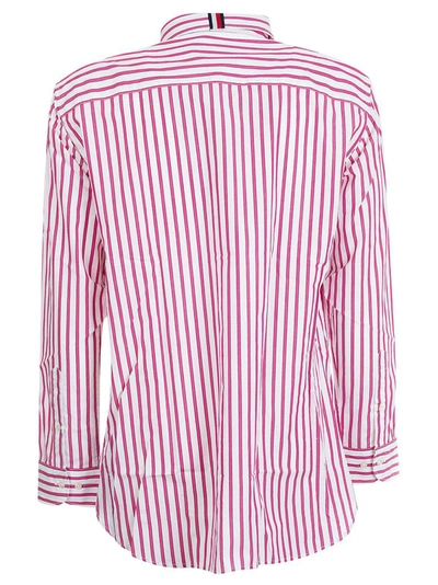 Shop Tommy Hilfiger Men's Pink Cotton Shirt