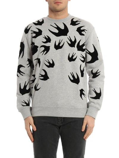 Shop Mcq By Alexander Mcqueen Men's Grey Cotton Sweatshirt