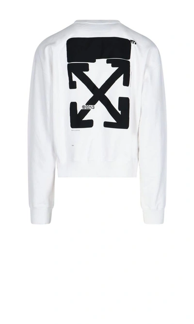 Shop Off-white Men's White Cotton Sweatshirt