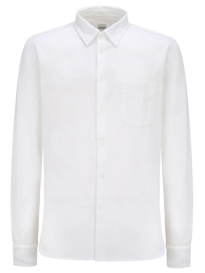 Shop Aspesi Men's White Cotton Shirt