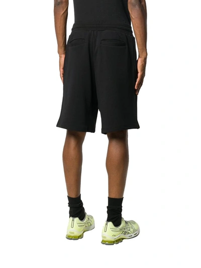 Shop Moschino Men's Black Cotton Shorts