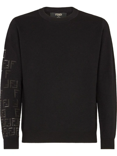 Shop Fendi Black Sweater
