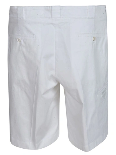 Shop Prada Men's White Cotton Shorts