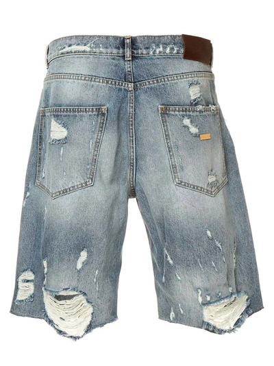 Shop Buscemi Men's Grey Cotton Shorts