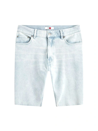 Shop Tommy Hilfiger Men's Light Blue Cotton Shorts