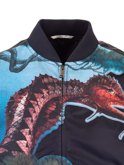Shop Valentino Men's Multicolor Polyamide Outerwear Jacket