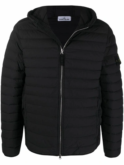 Shop Stone Island Men's Black Polyamide Down Jacket