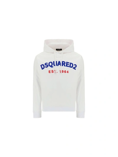 Shop Dsquared2 Men's White Other Materials Sweatshirt